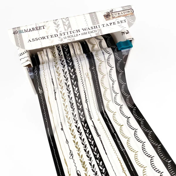 49 And Market - Curators - Assorted Stitch Washi Tape Set