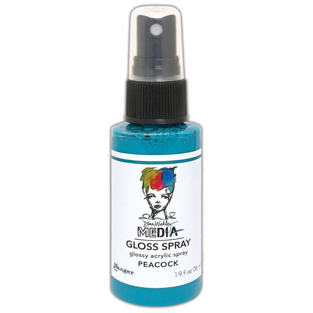 Dina Wakley Media Gloss Spray - Peacock