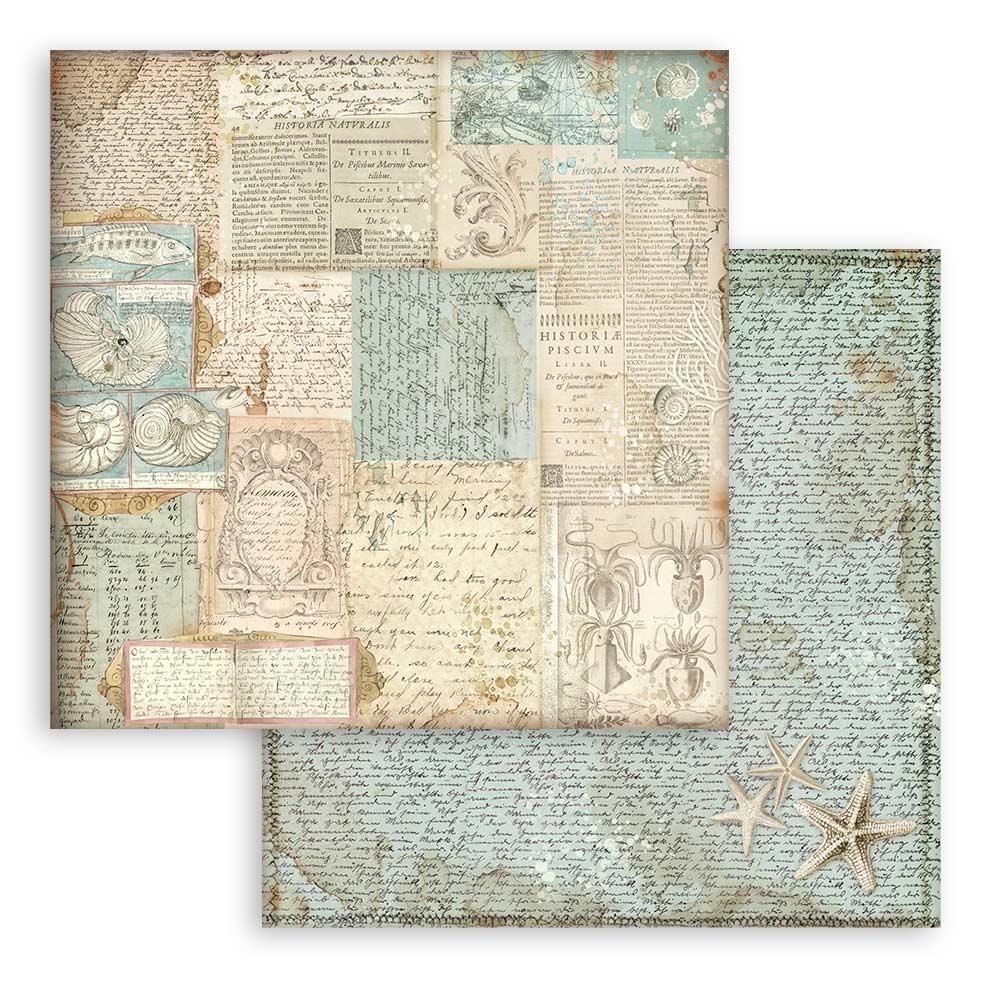 Stamperia -    8''x 8'' Double Sided Paper Pad - Songs Of The Sea