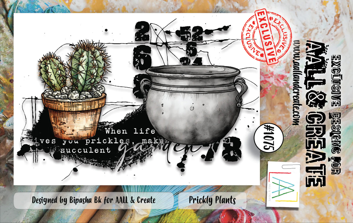 AALL & CREATE - A7 Stamps - Pricky Plants # 1075