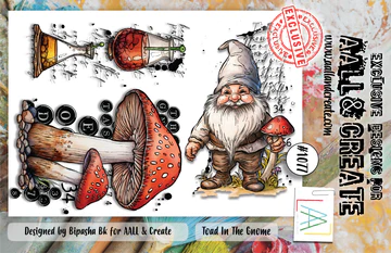 AALL & CREATE - A6 Stamps -Toad In The Gnome #1077