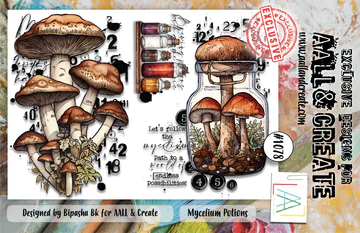 AALL & CREATE - A6 Stamps -Mycelium Potions #1078