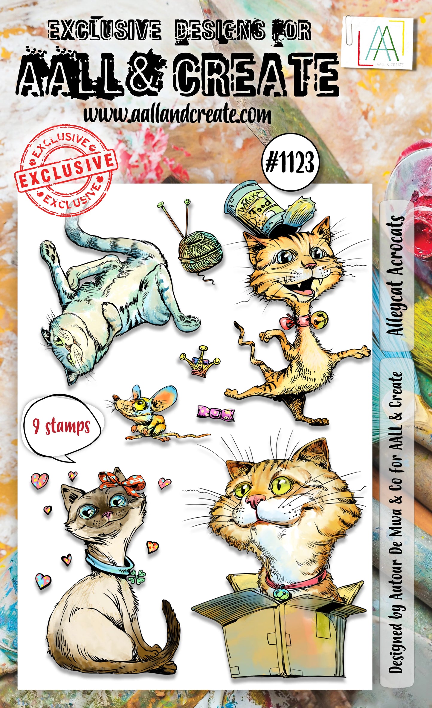 AALL & CREATE - A6 Stamps - Alleycat Acrocats # 1123