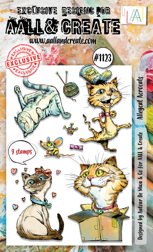 AALL & CREATE - A6 Stamps - Alleycat Acrocats  # 1123