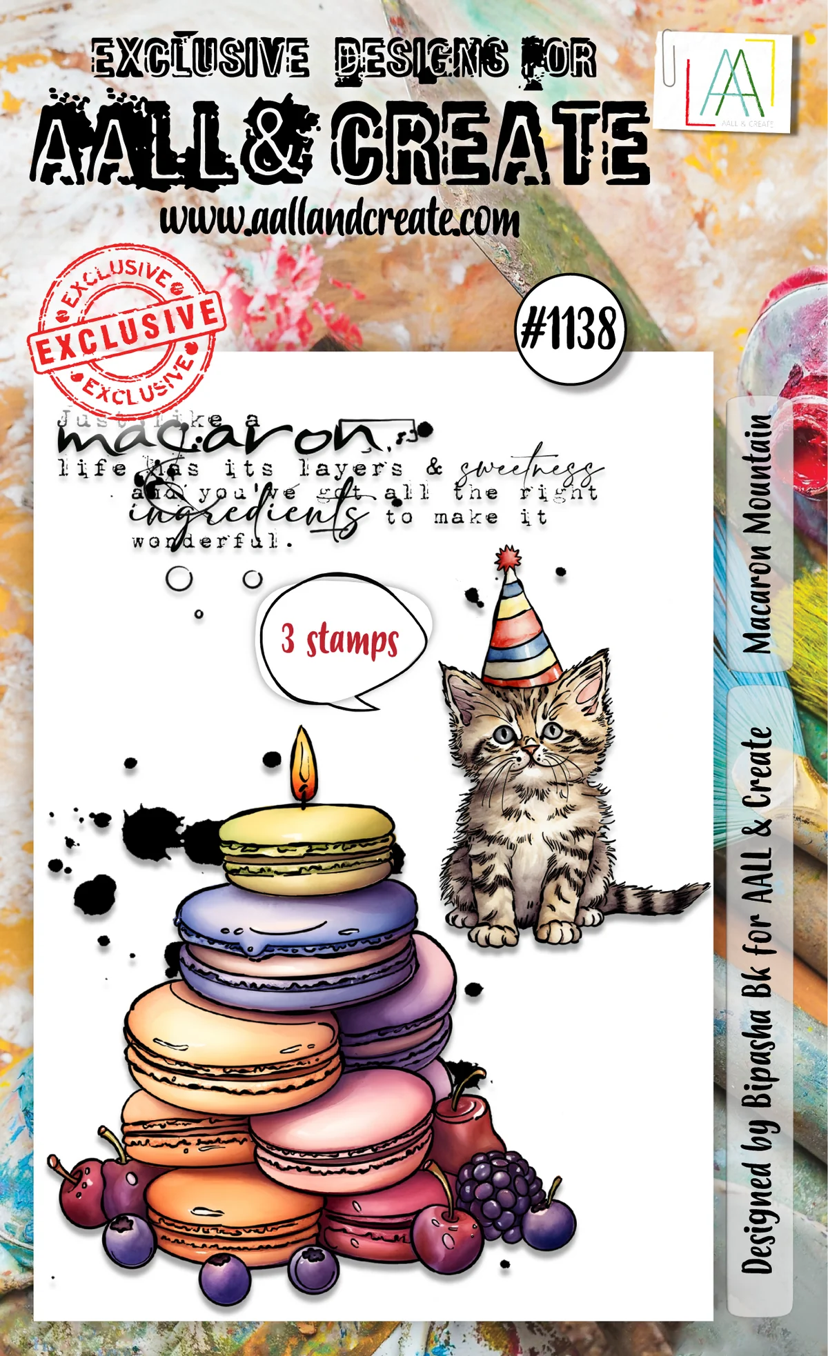 AALL & CREATE - A6 Stamps - Macaron Mountain # 1138