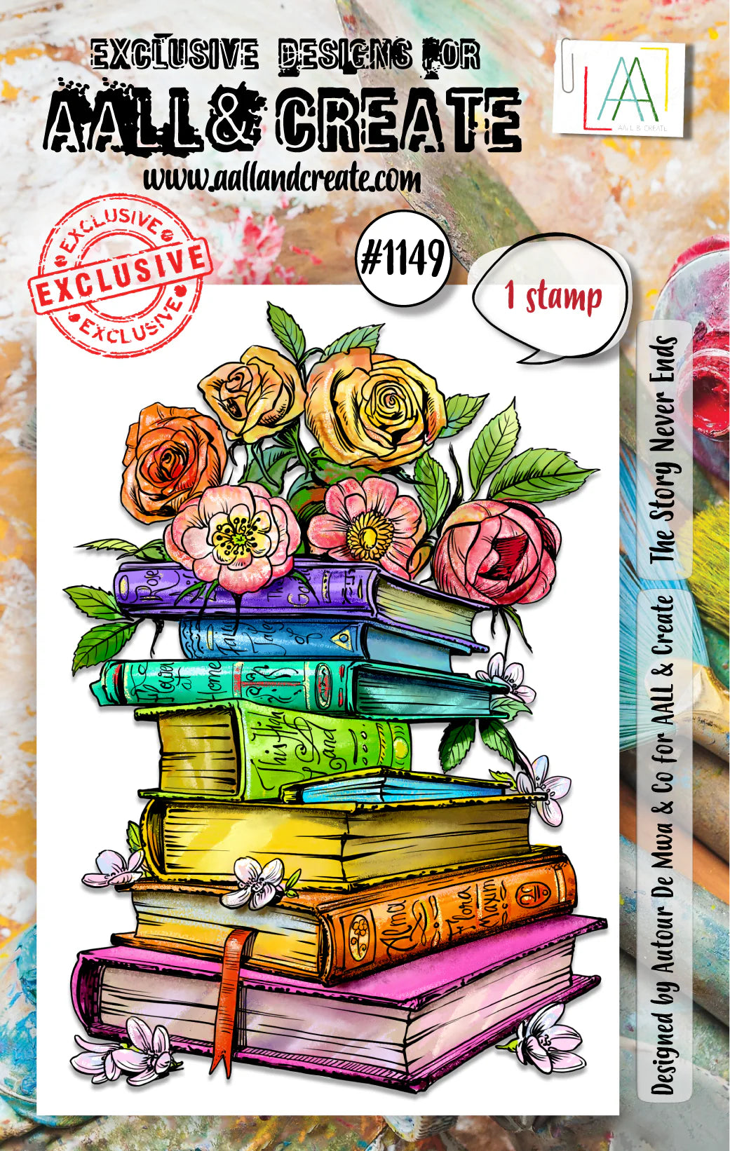 AALL & CREATE - A7 Stamp - The Story Never Ends #1149