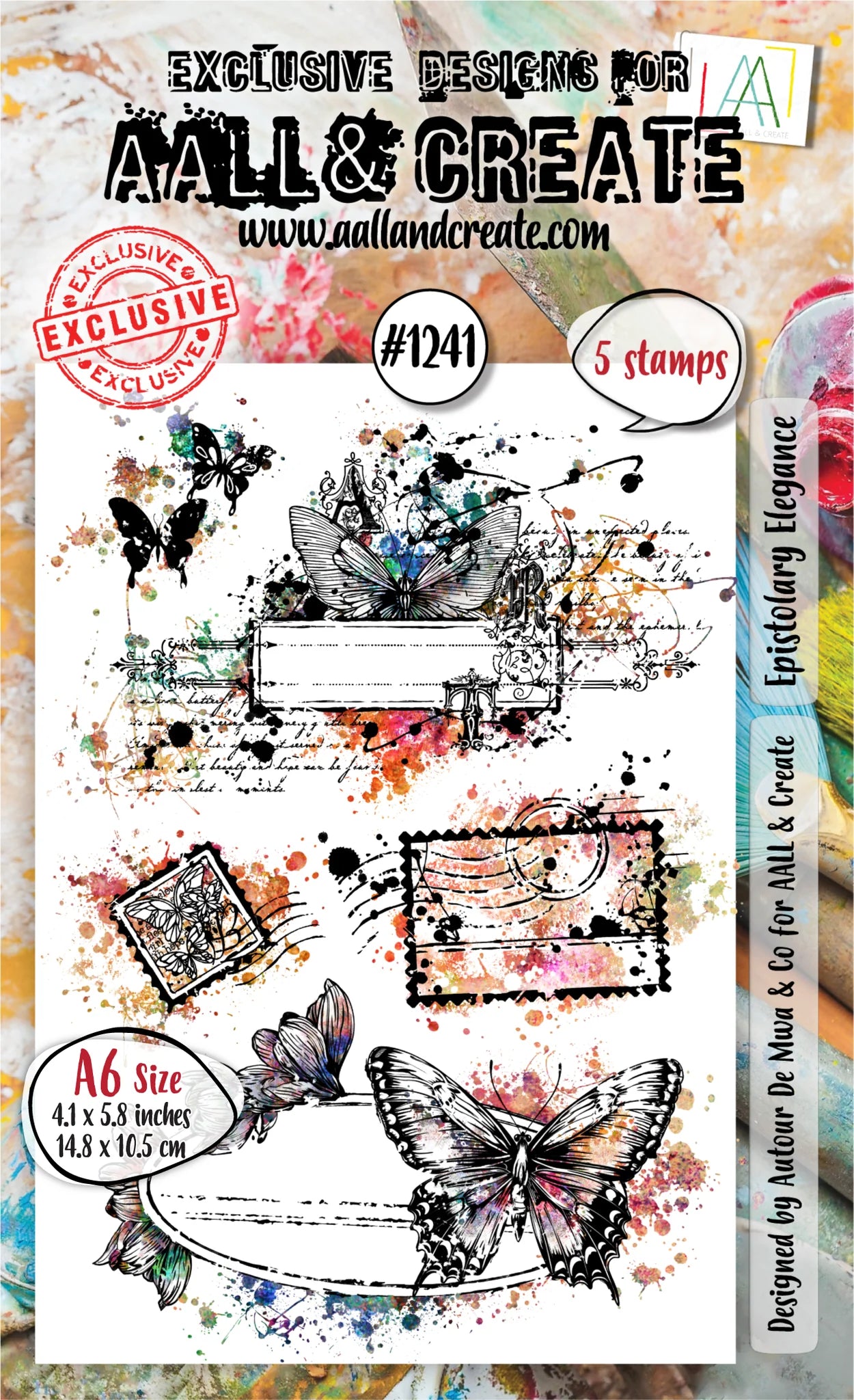 AALL & CREATE - A6 Stamps - Epistolary Elegance #1241