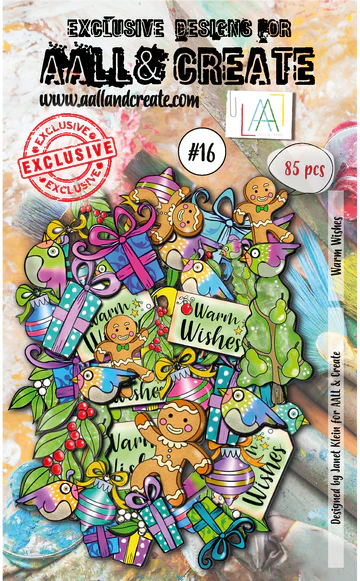 AALL & CREATE - Ephemera Die Cuts -Warm Wishes #16