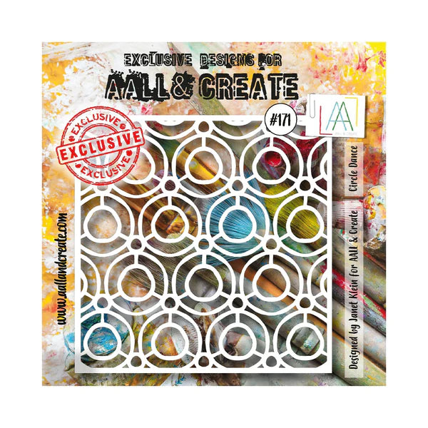 AALL & CREATE - 6X6 Stencil - Circle Dance # 171