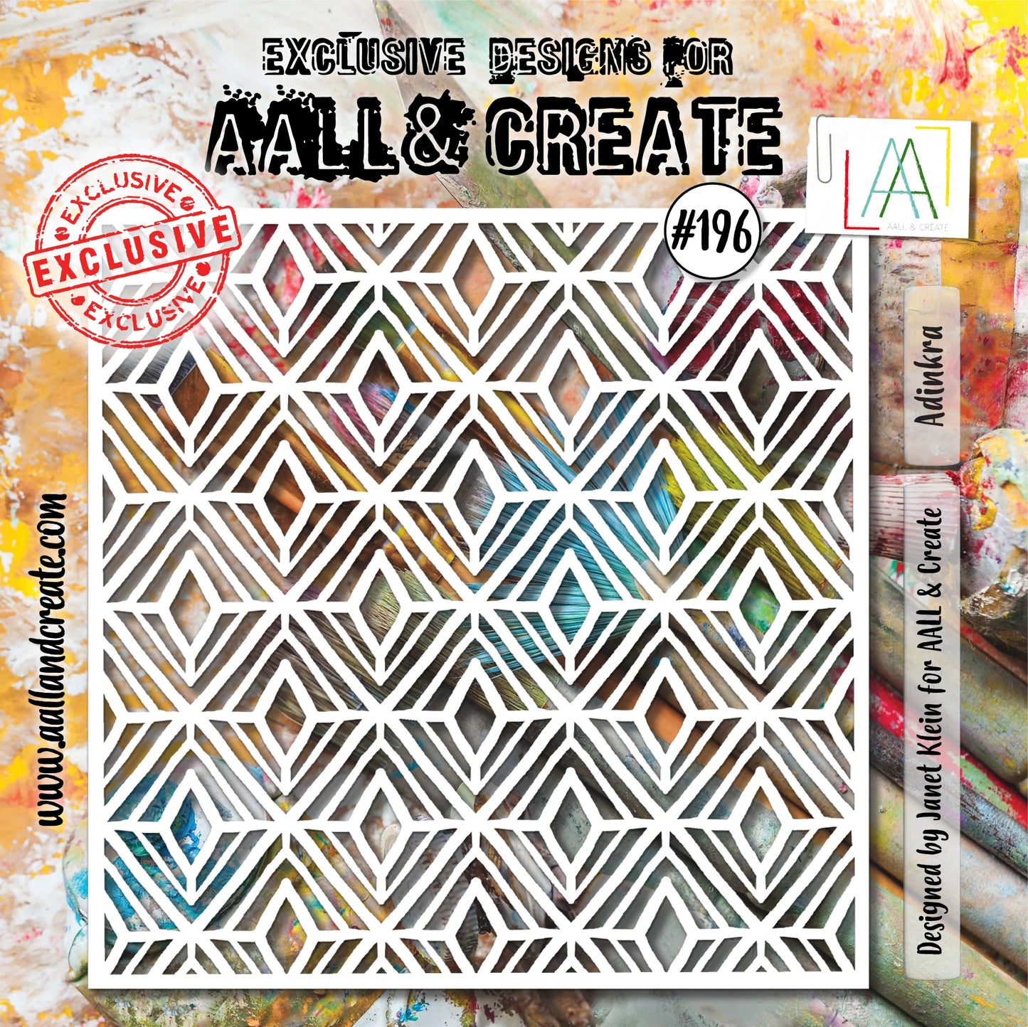 AALL & CREATE - 6X6 Stencil - Adinkra # 196