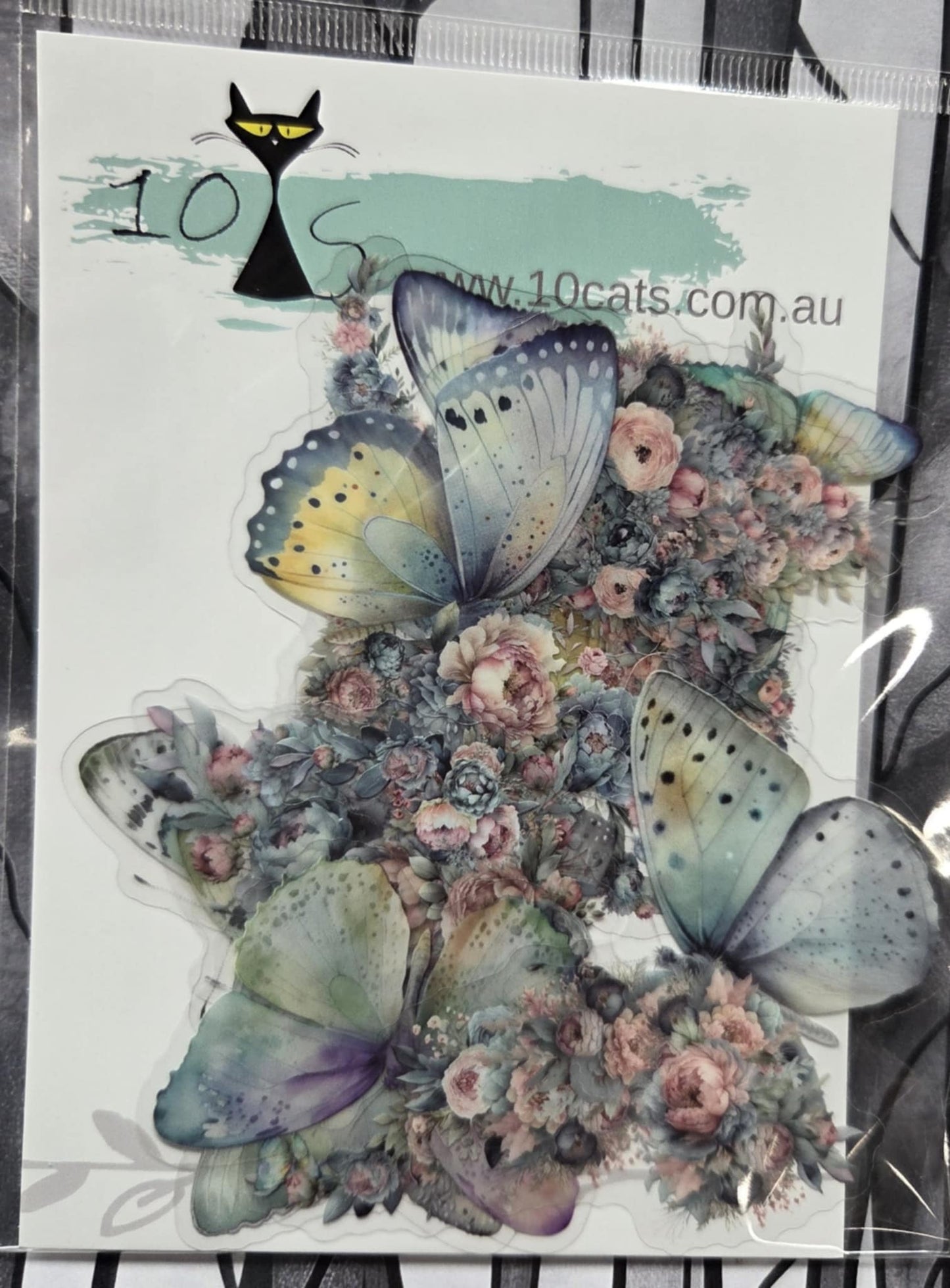 Mystical Butterfly - Clear Stickers - Pastel