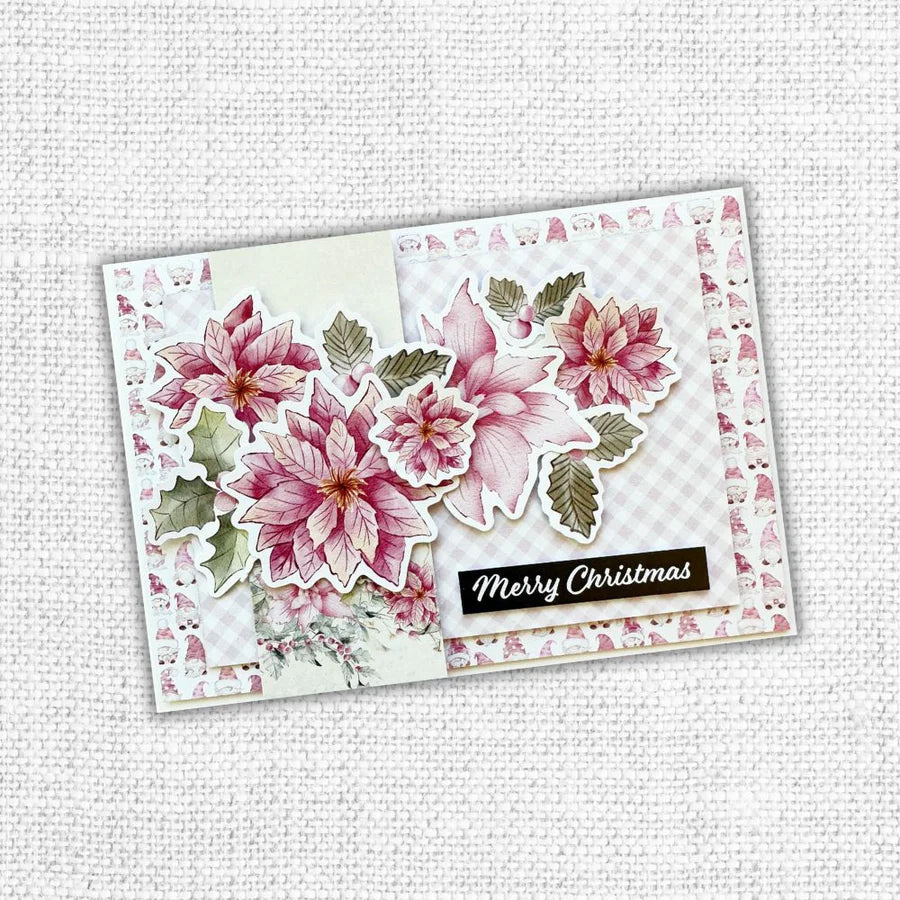Paper Rose Embossed Die Cuts - Sweet Christmas Florals