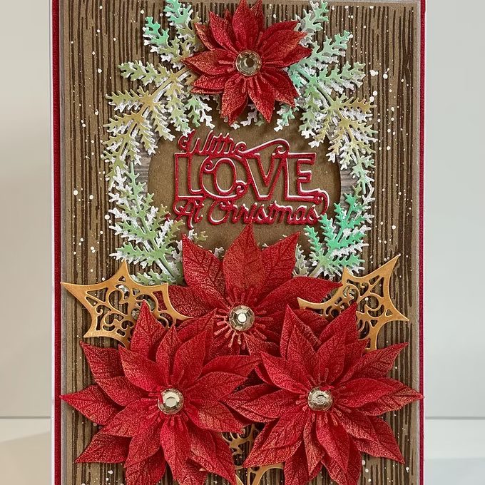 Jamie Rogers Crafts - Florist Collection -Traditional Poinsettia