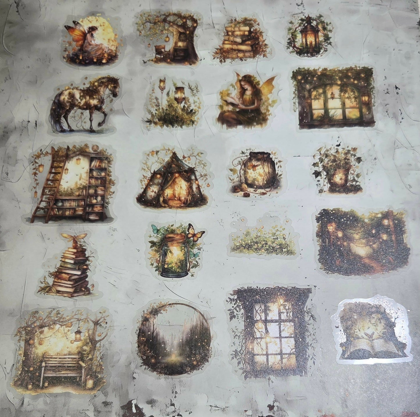 Clear Stickers -Whimsical Forest 20pc