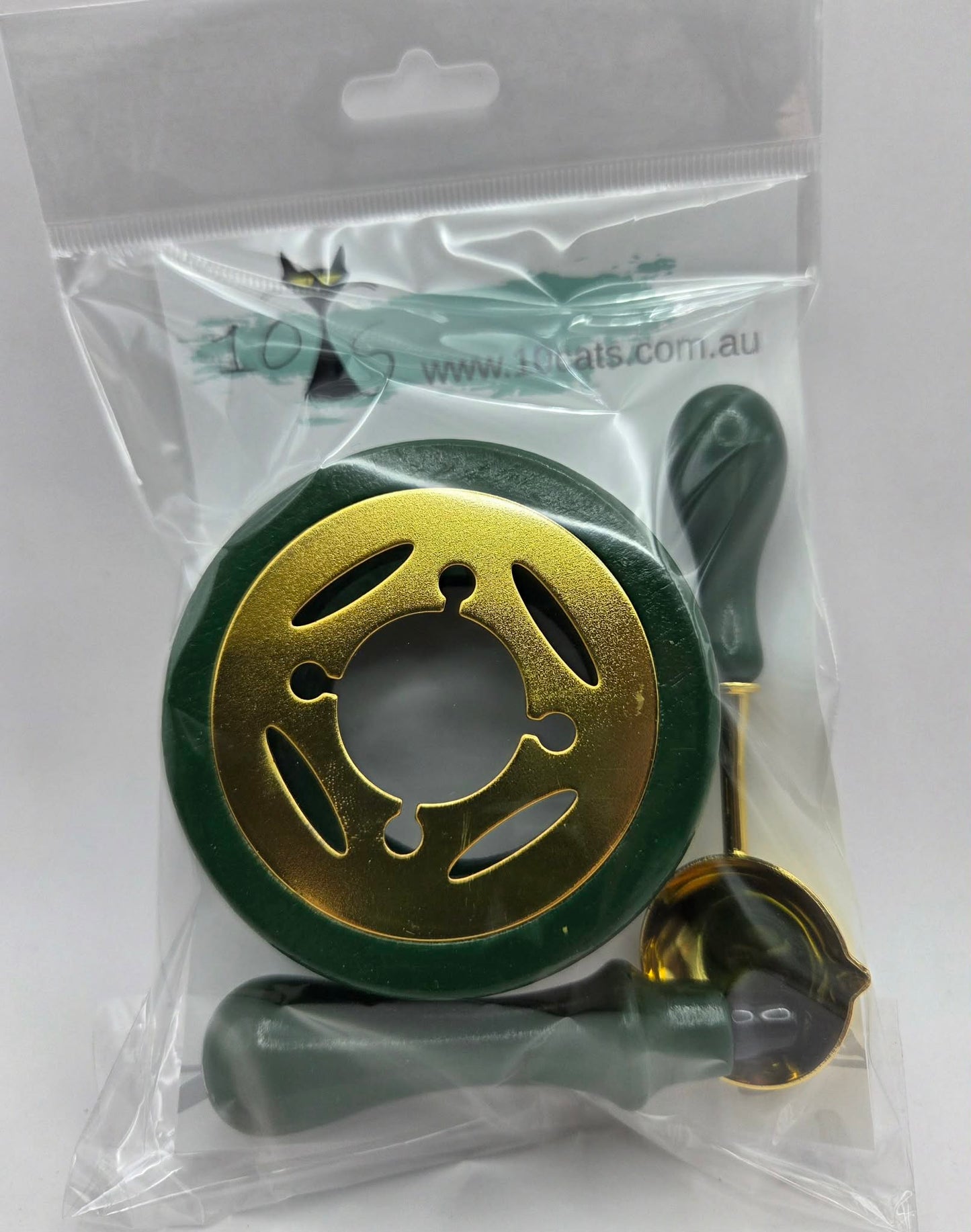 Wax Seal Melting Stand Set - Green