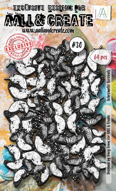AALL & CREATE - Ephemera Die Cuts - Achromatic Acrobats #30