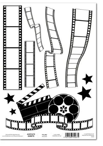 3 Quarter Designs - Cerulean Score Acetate Sheet