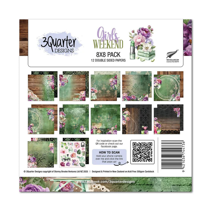3 Quarter Designs - Girls Weekend 8x8 Pack