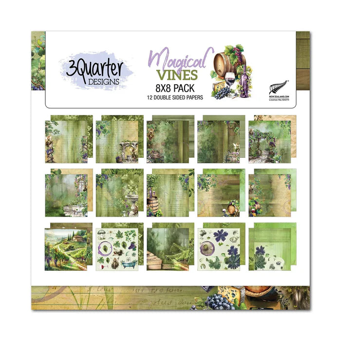 3 Quarter Designs - Magical Vines 8x8 Pack