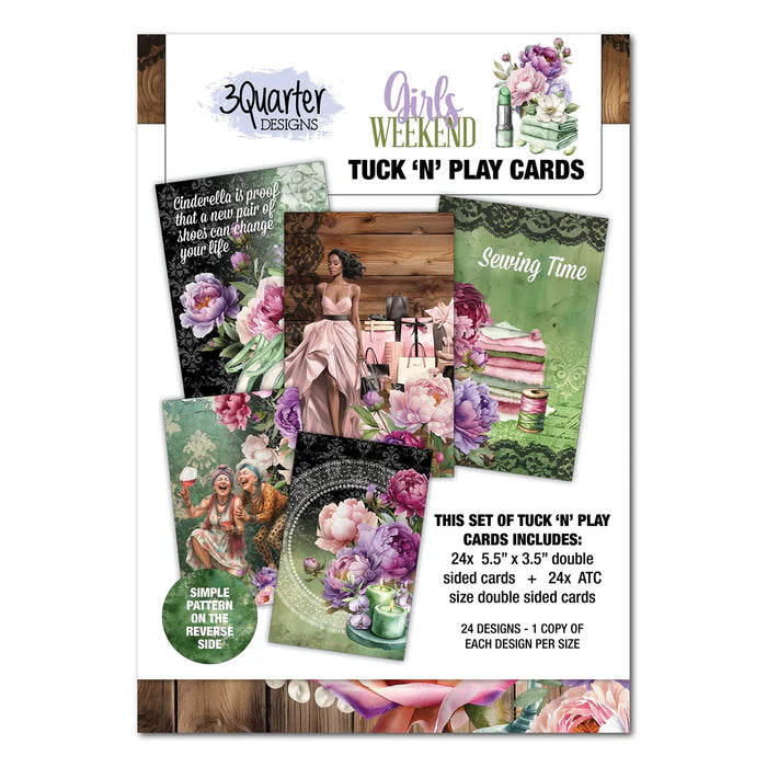 3 Quarter Designs - Girls Weekend Tuck 'n' Play Cards