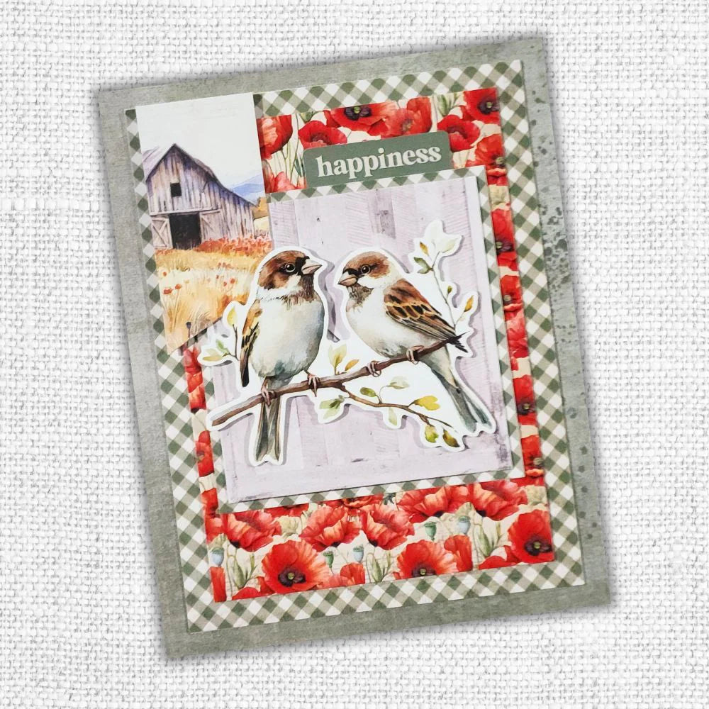 Paper Rose - Papercuts Card Making Kits - May 2025 Poopy Garden