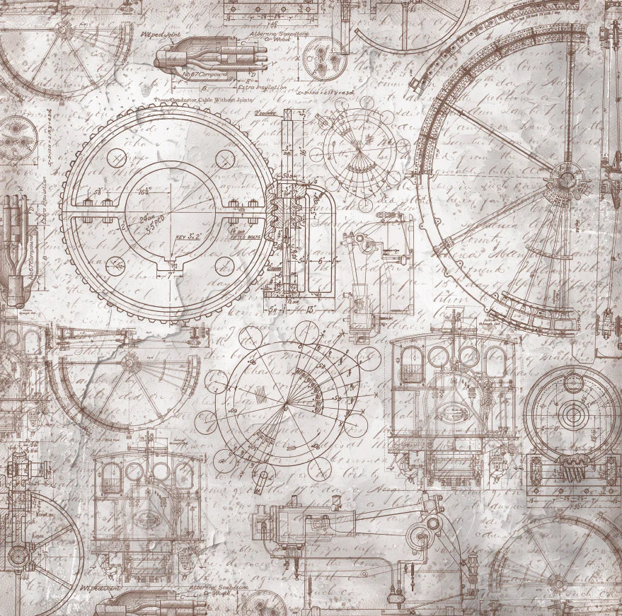 Bee Arty - Steampunk Pets - Mini collection Paper Pack 12"x12"