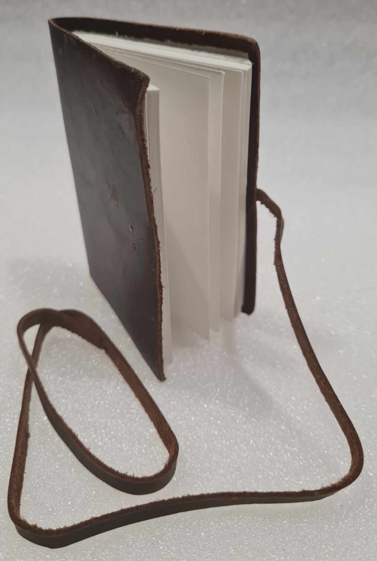 Leather Bound Journal - Printed Covers- 3" x 4"