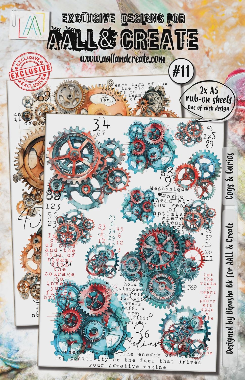 AALL & Create Rub-on Sheets Cogs & Curios #11