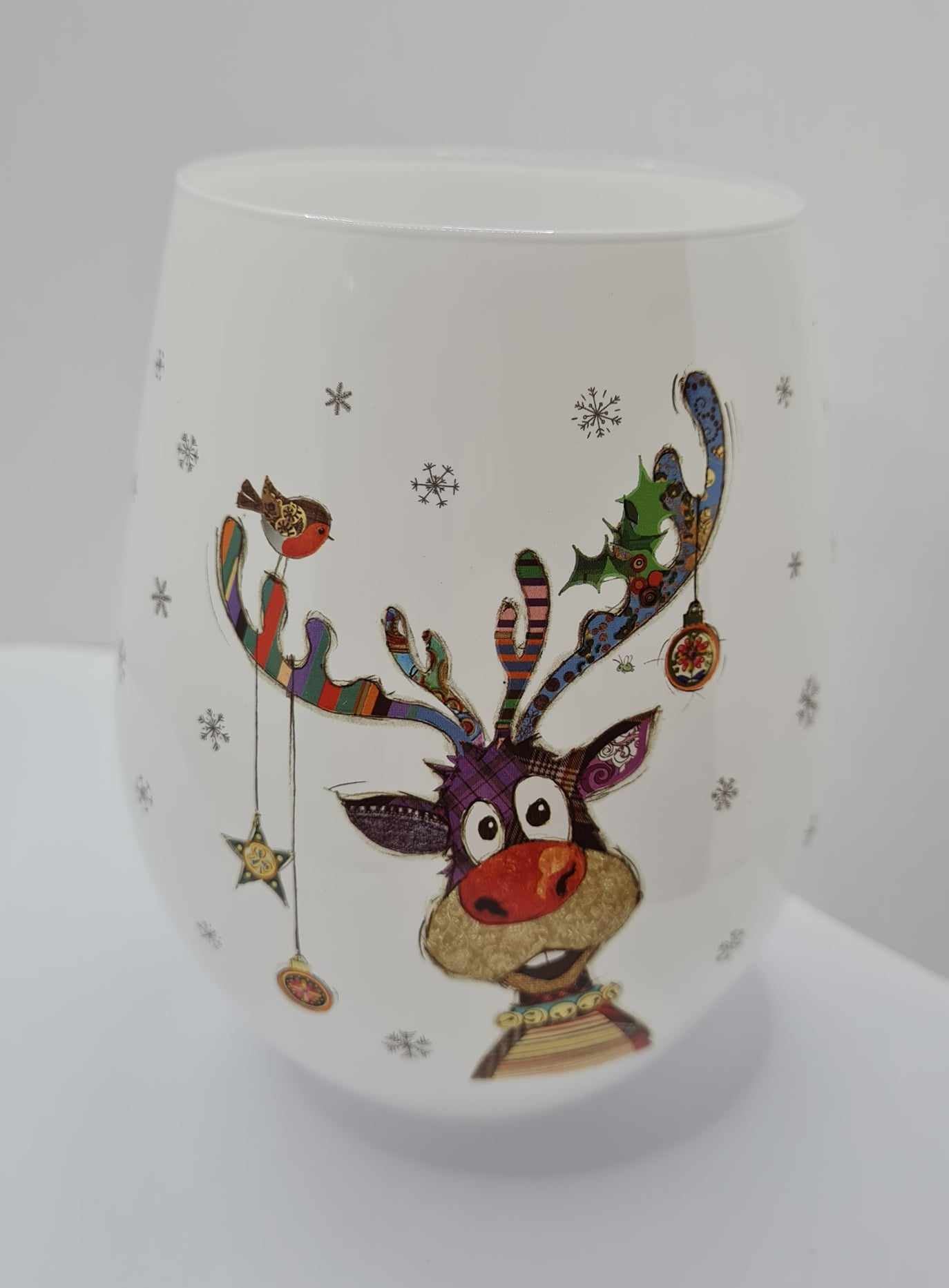 Bug Art Kooks Xmas Stemless Glass