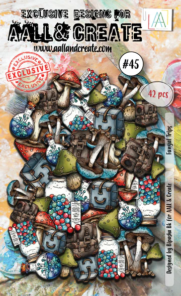 AALL & CREATE - Ephemera Die Cuts - Fungal Trips