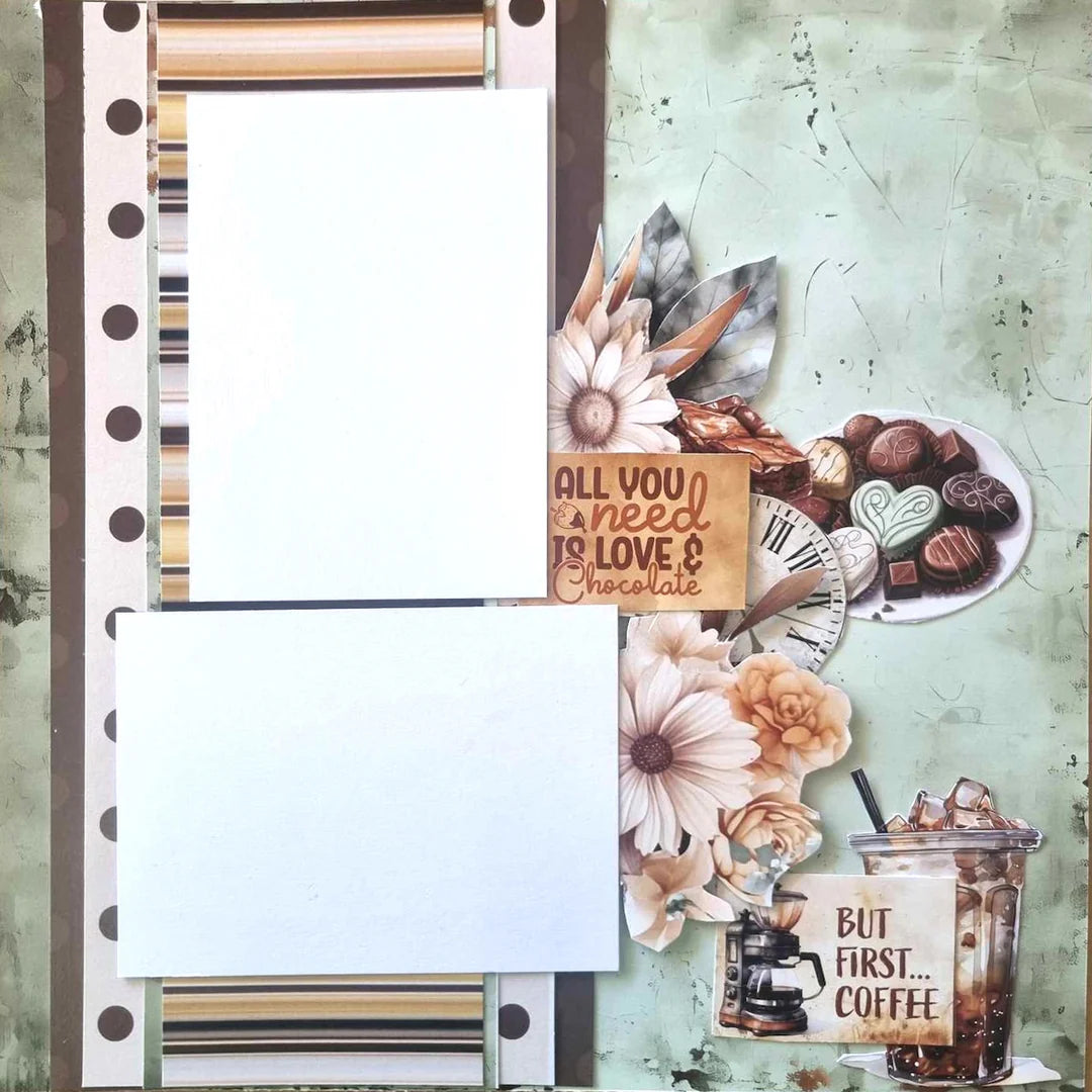 3 Quarter Designs - Mocha Fix Collection Designer Paper & Diecuts Set