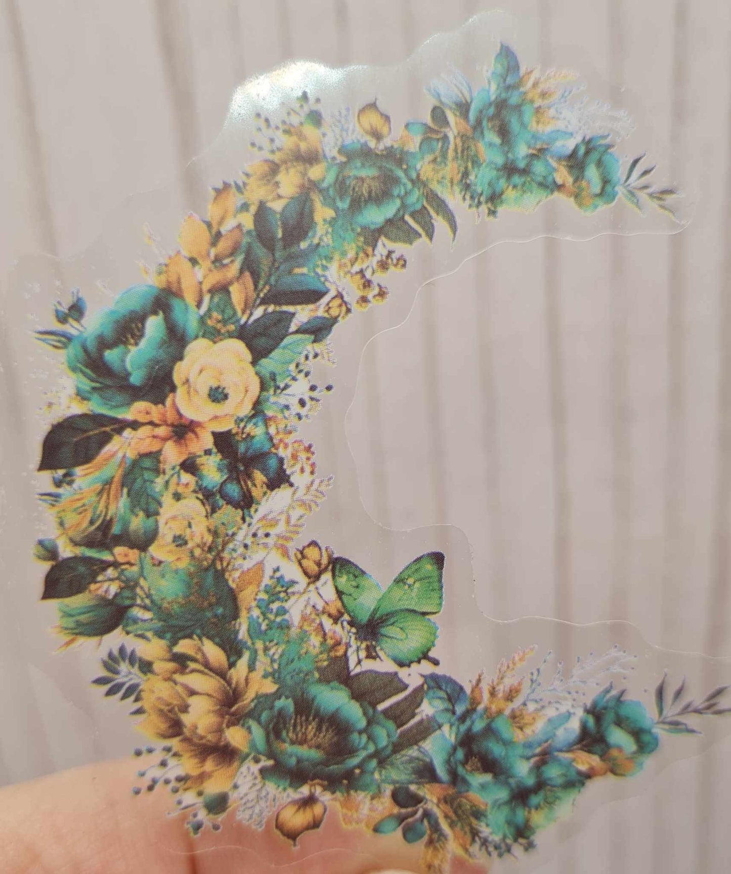 Mystical Butterfly - Clear Stickers - Green