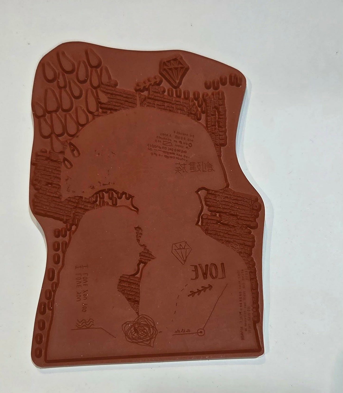 Kaszazz Rubber Stamp - Grunge Love
