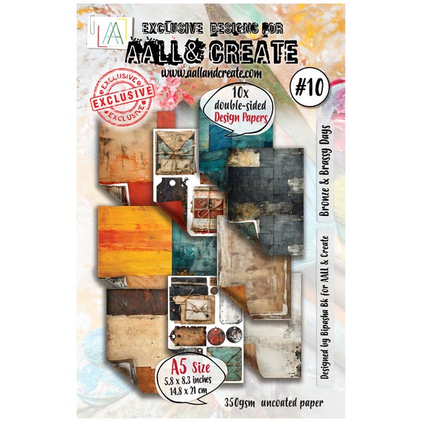 AALL & CREATE - A5 Design Papers - Bronze & Brassy Days #10