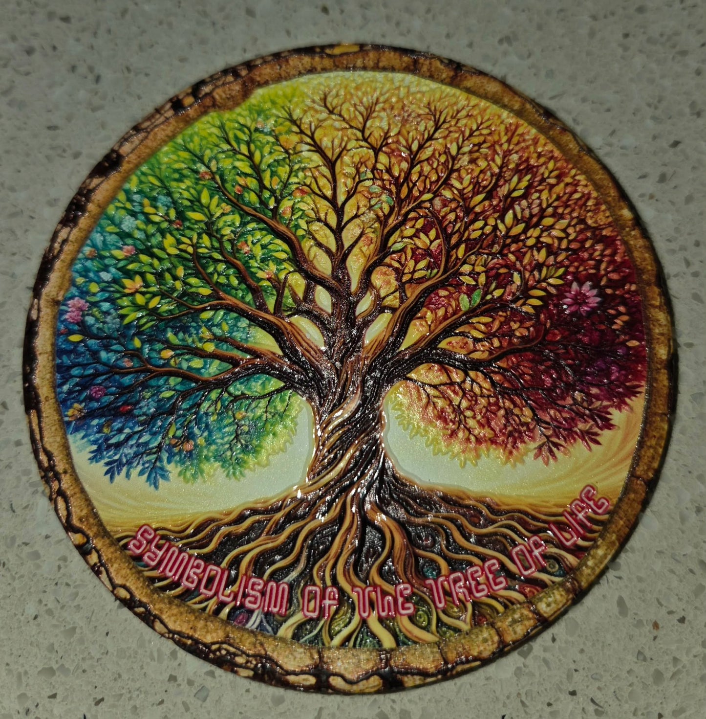 Coasters - 10cm Round Tree Of Life single