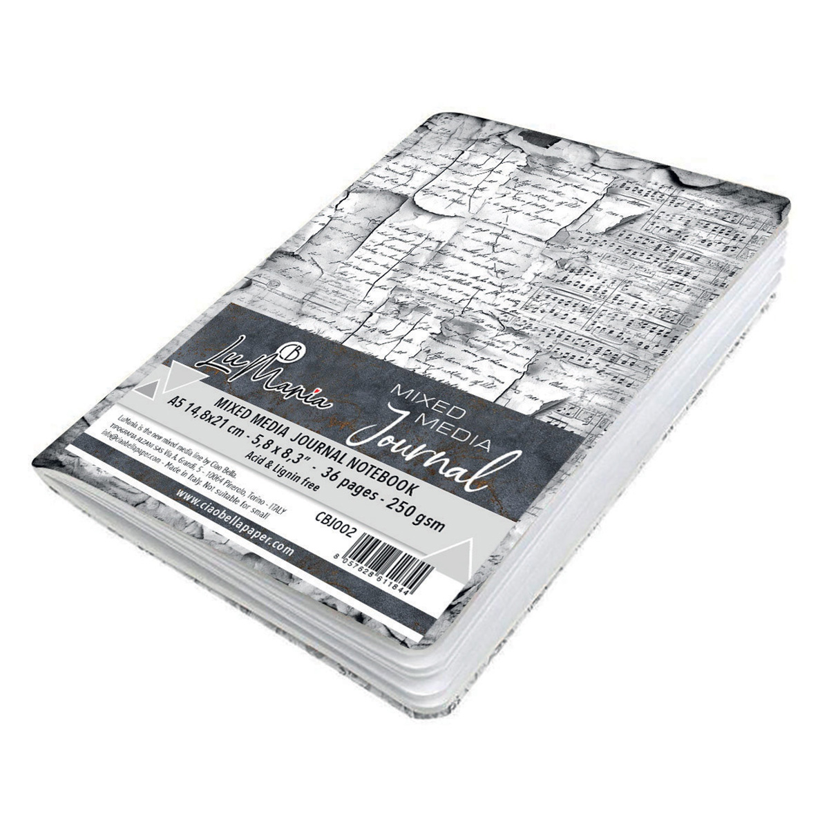 Ciao Bella - Mixed Media Journal 14.8cm x 21cm