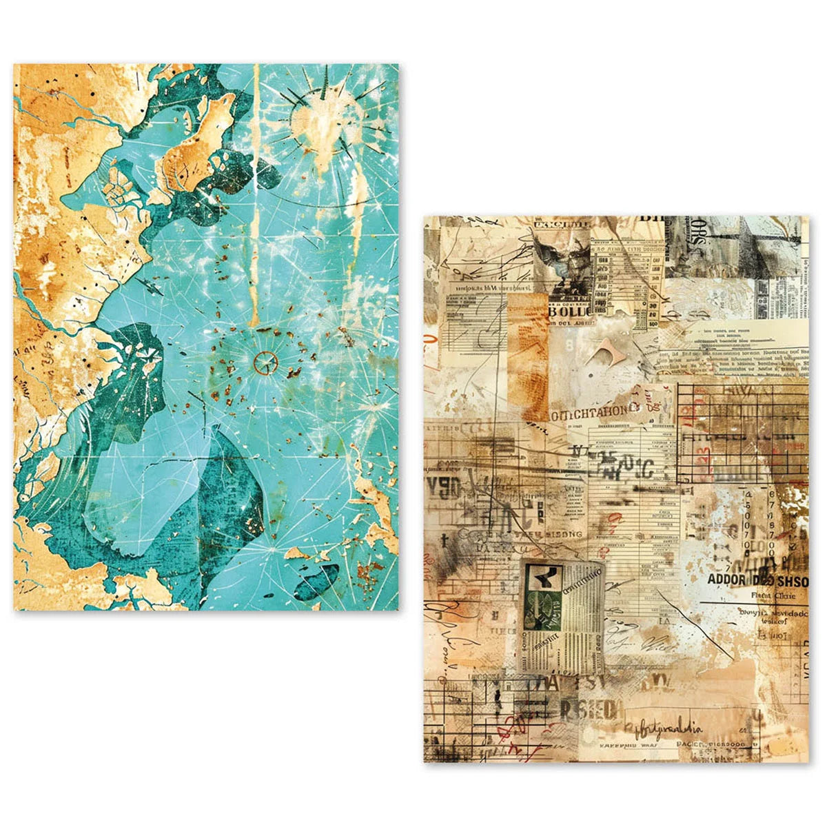 Ciao Bella - Tissue Papers A5 - 24 Sheets Fragments Of Time