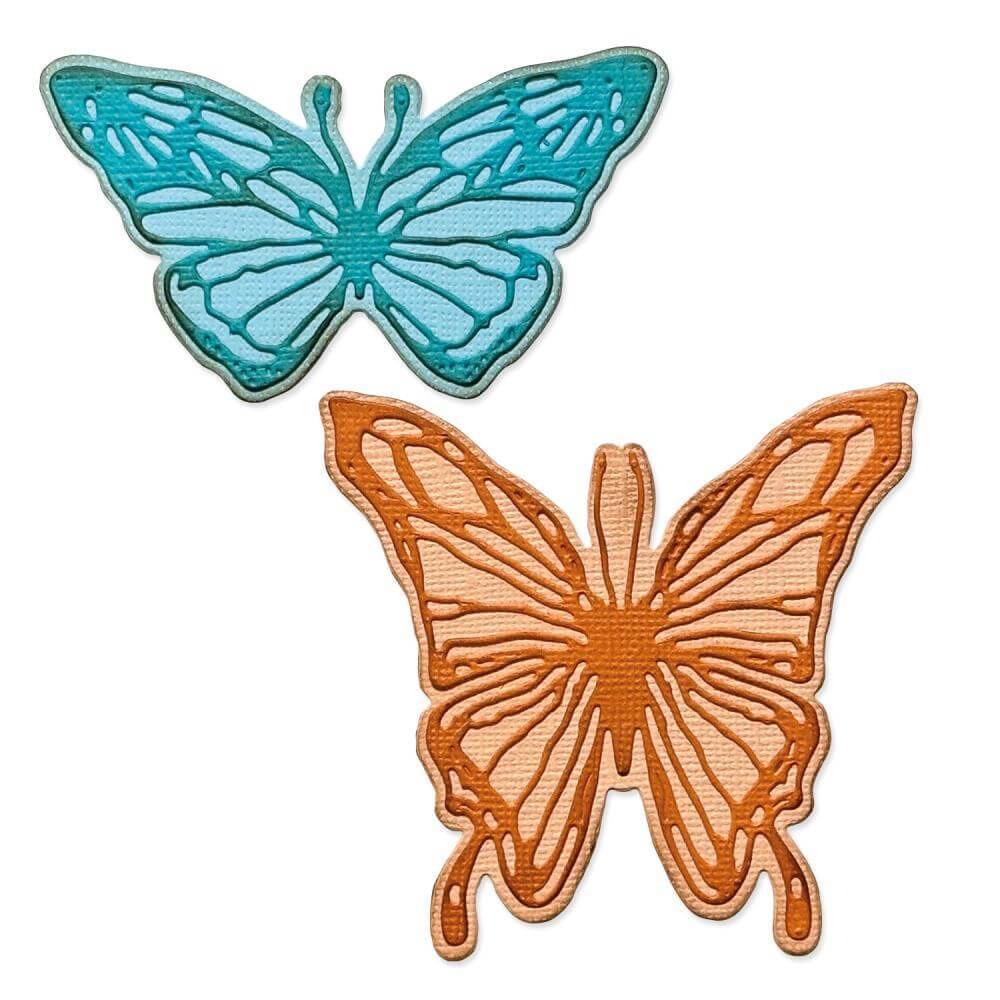 Sizzix - Thinlits - Vault Scribbly Butterfly