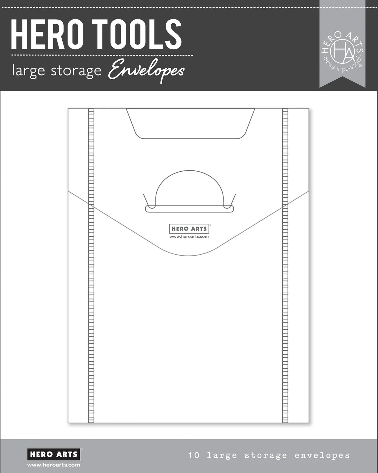 Hero Arts - 7" x 9" Storage Envelopes 10pk