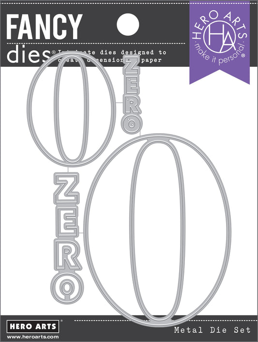 Hero Arts - Die Set - Number Zero Fancy Die