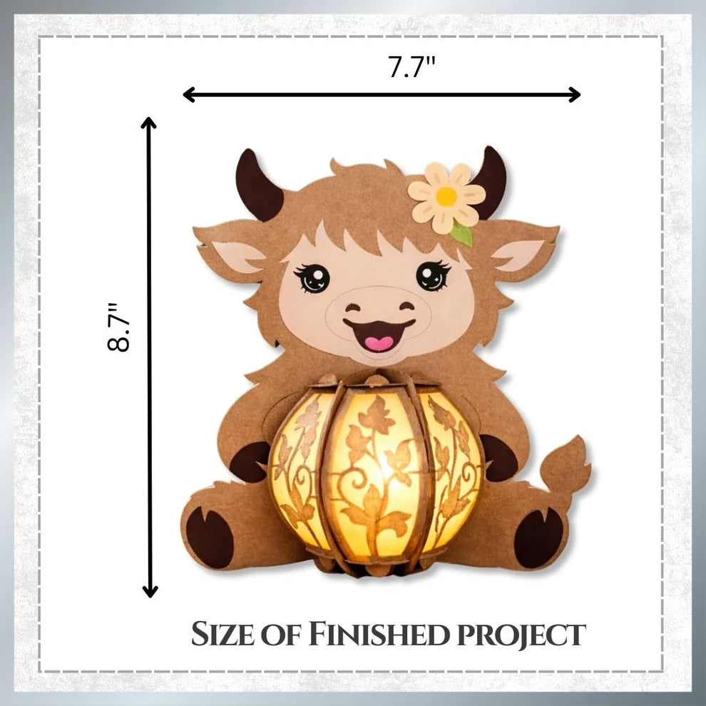 Craftreat - DIY Paper Lanterns - Fluffy Cow