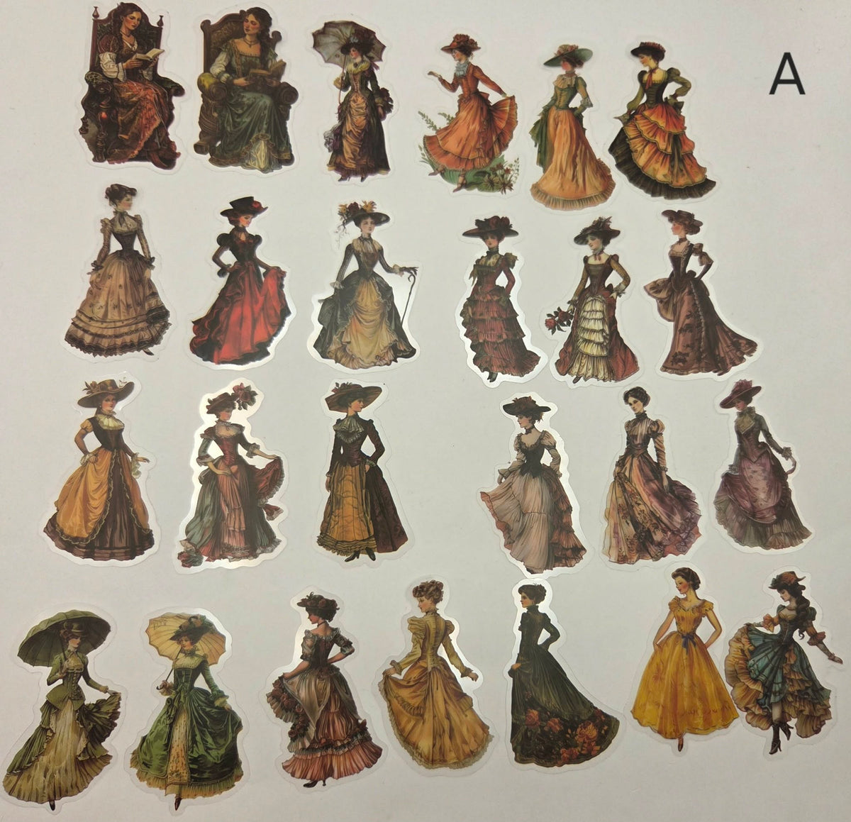 Clear Stickers - Vintage Ladies A