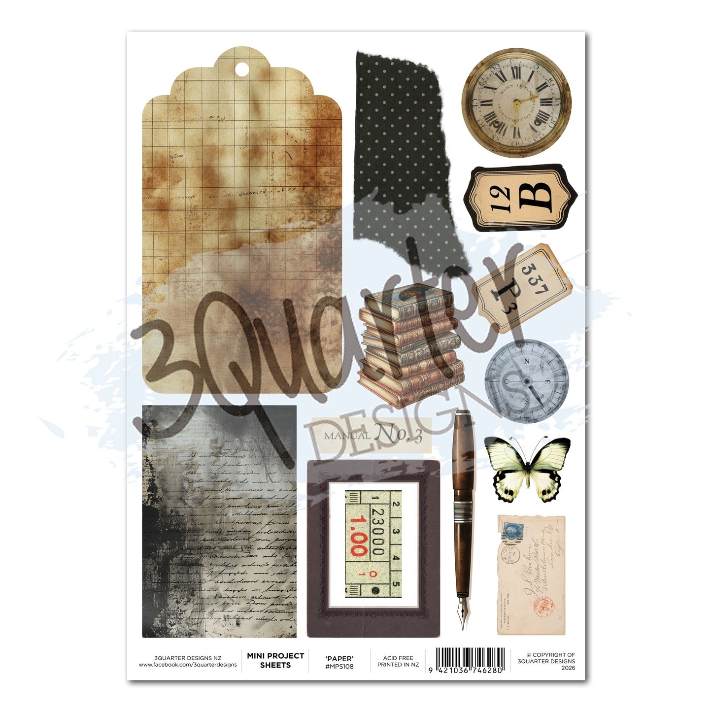 3 Quarter Designs - Mini Project Sheets - Paper Tales - COMING SOON