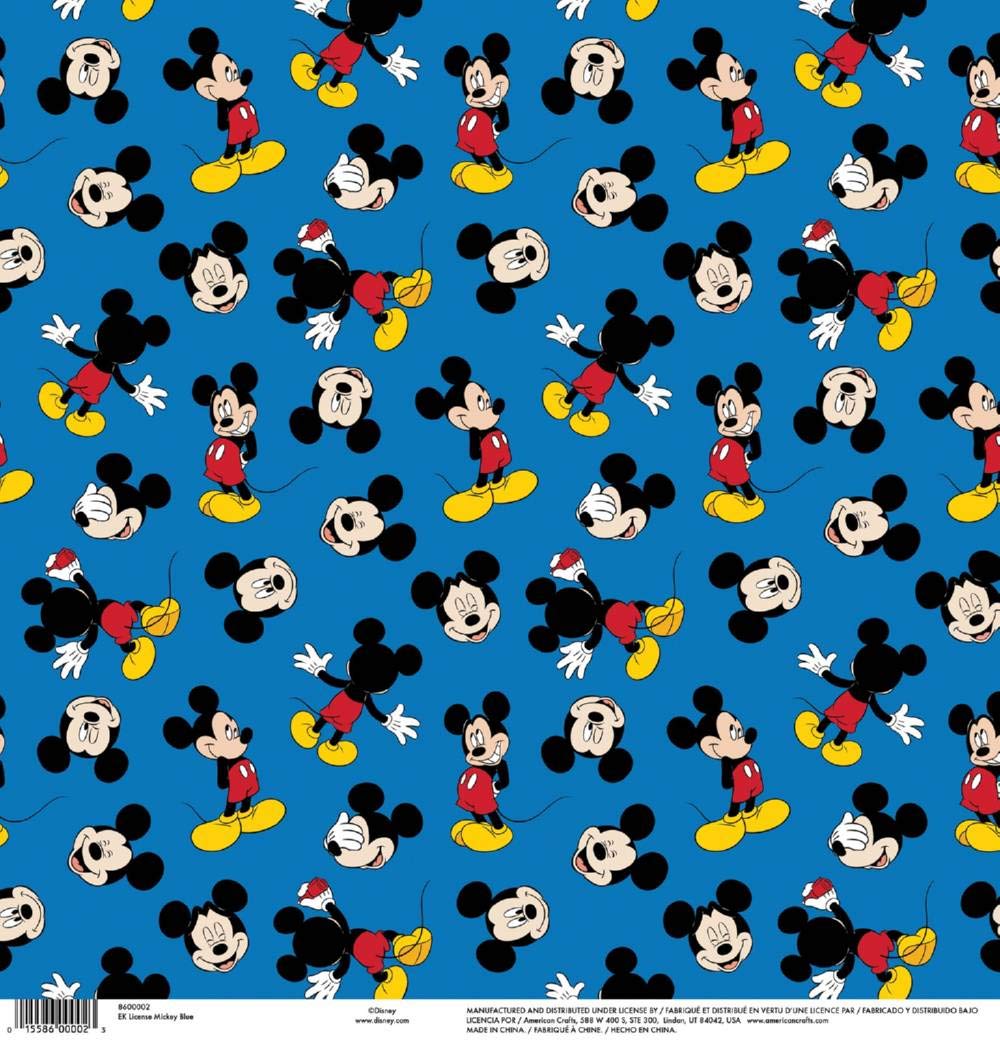 Mickey Blue Disney 12 x 12 paper