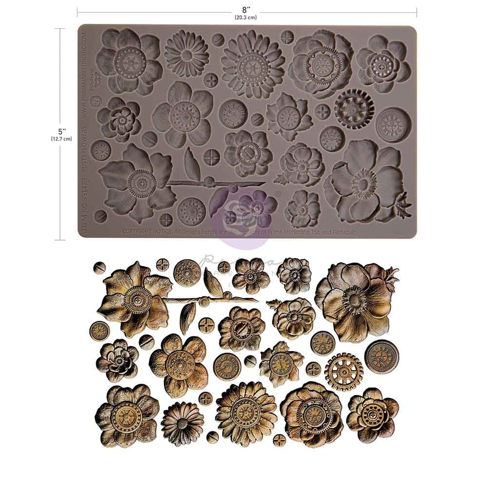 Finnabair Imaginarium Moulds - Rusty Flowers