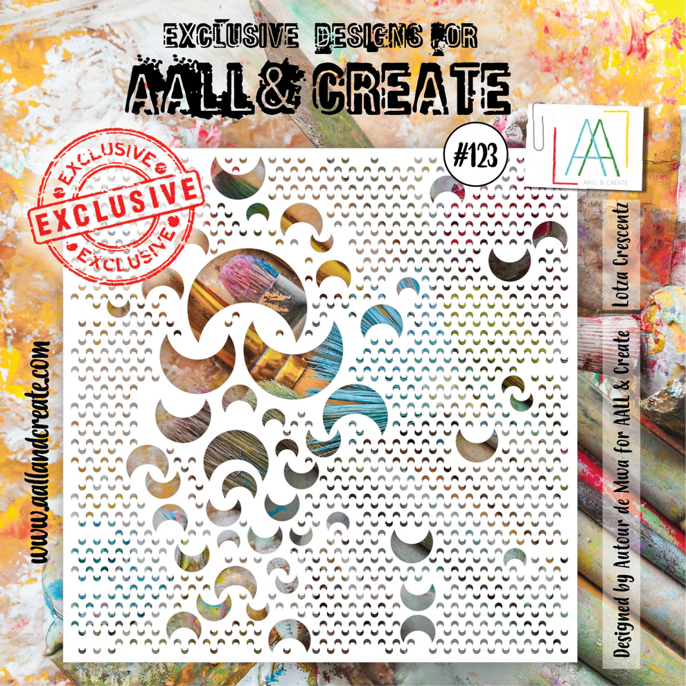 AALL & CREATE - 6X6 Stencil - Lotza Crescentz
