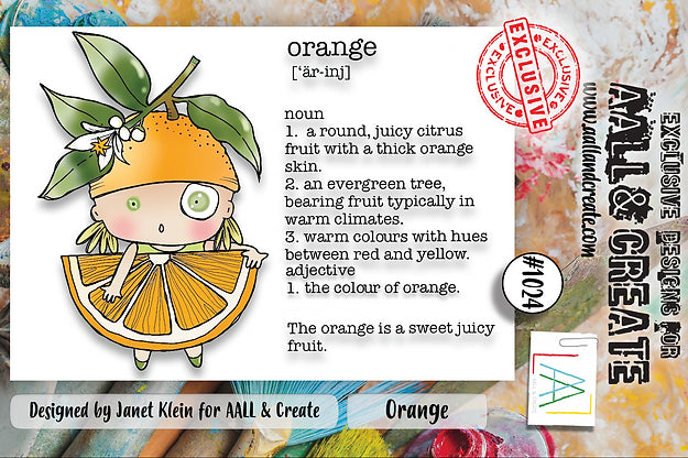AALL & CREATE - A7 Stamps - Orange # 1024