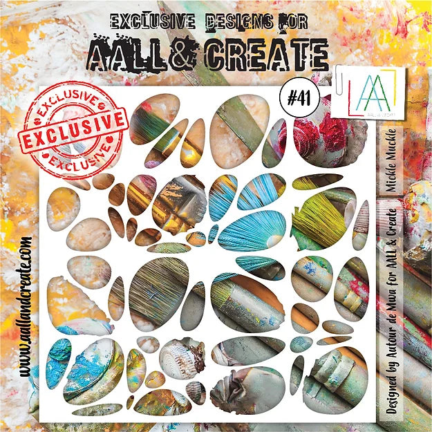 AALL & CREATE - 6X6 Stencil - Mickle Muckle #41