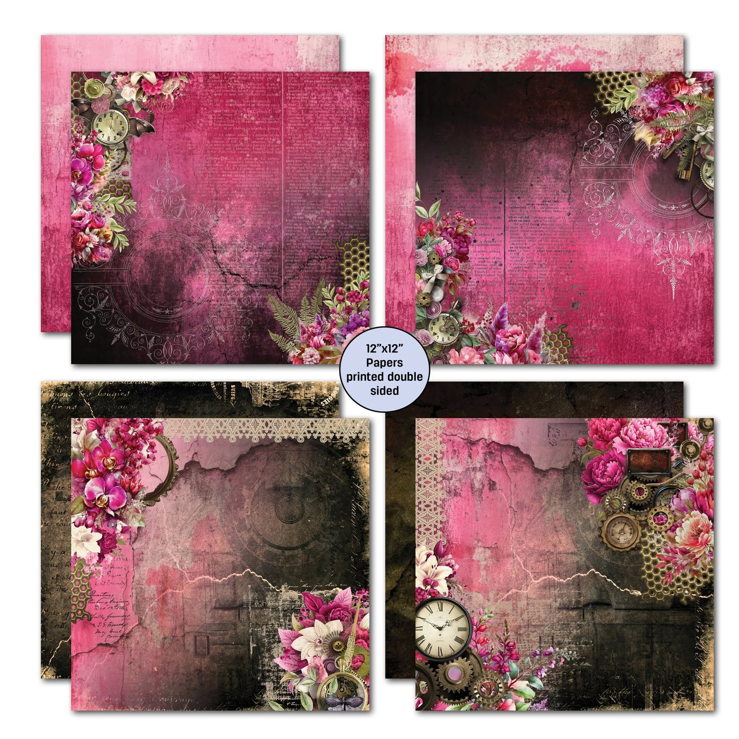 3 Quarter Designs - Mrs Aeronaut Collection Designer Paper & Diecuts Set