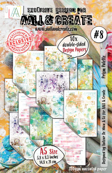 AALL & CREATE - A5 Design Papers - Prism Palette #8